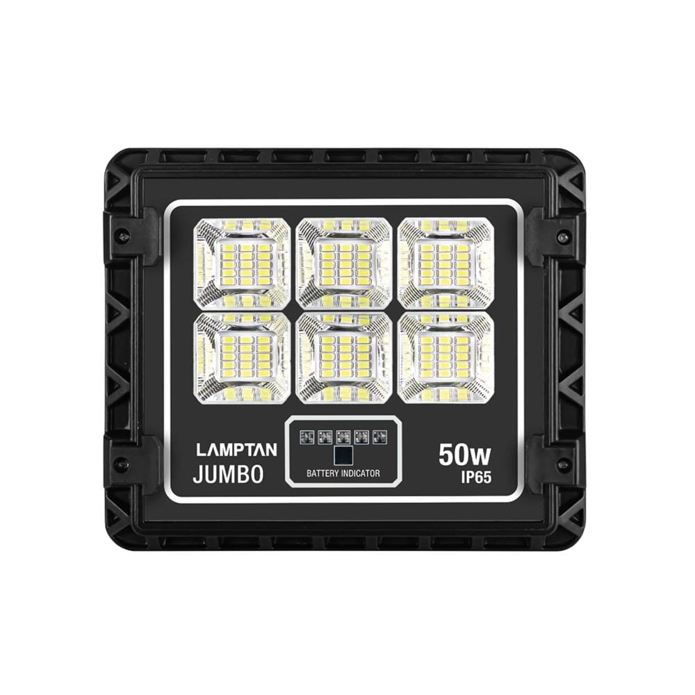 สปอตไลท์ SOLAR LAMPTAN JUMBO 50 วัตต์ WARM WHITE สีดำ