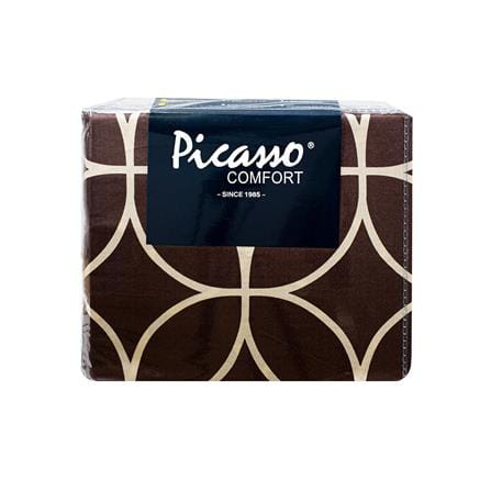 ชุดผ้าปูที่นอน 6 ฟุต 5 ชิ้น PICASSO PB สี COIN BROWN_4
