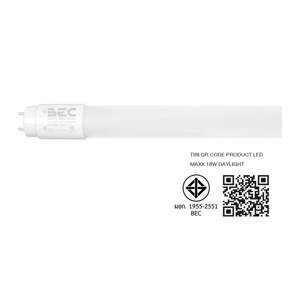 หลอด LED BEC T8 MAXX SE 18 วัตต์ DAYLIGHT G13