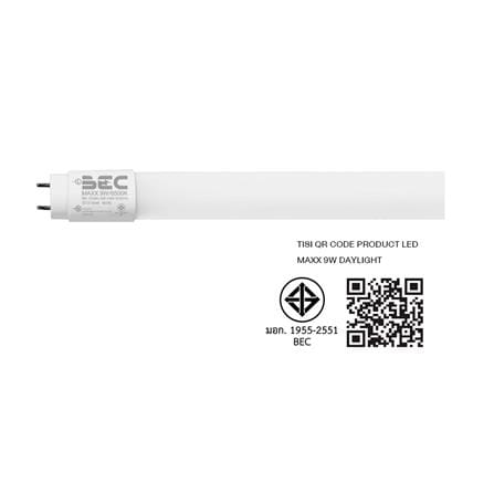 หลอด LED BEC T8 MAXX SE 9 วัตต์ DAYLIGHT G13_5
