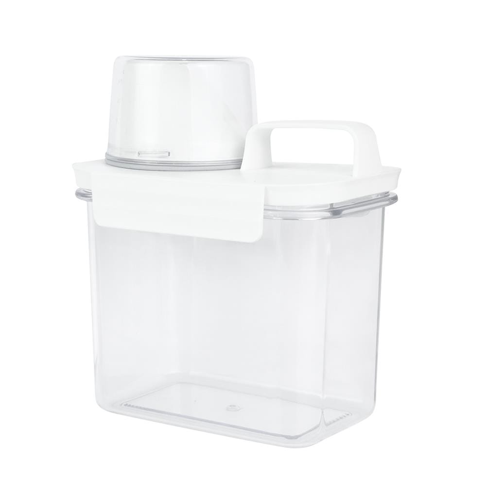 ขวดพลาสติกรีฟิลพร้อมฝาตวง STACKO 1100 มล. 12.6X7.7X17.5 ซม. สีขาว_0