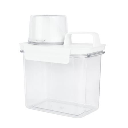 ขวดพลาสติกรีฟิลพร้อมฝาตวง STACKO 1100 มล. 12.6X7.7X17.5 ซม. สีขาว_1