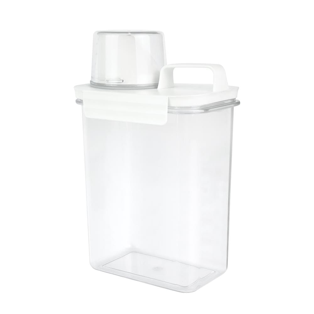 ขวดพลาสติกรีฟิลพร้อมฝาตวง STACKO 1800 มล. 12.6X7.7X24 ซม. สีขาว_0