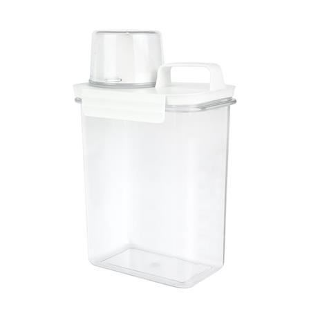 ขวดพลาสติกรีฟิลพร้อมฝาตวง STACKO 1800 มล. 12.6X7.7X24 ซม. สีขาว_1