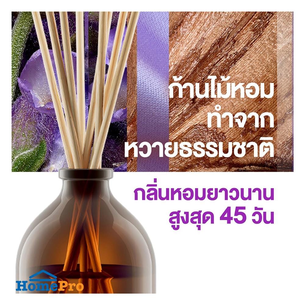 ชุดก้านไม้หอมปรับอากาศ GLADE 80 มล. กลิ่นลาเวนเดอร์และไม้จันทน์หอม