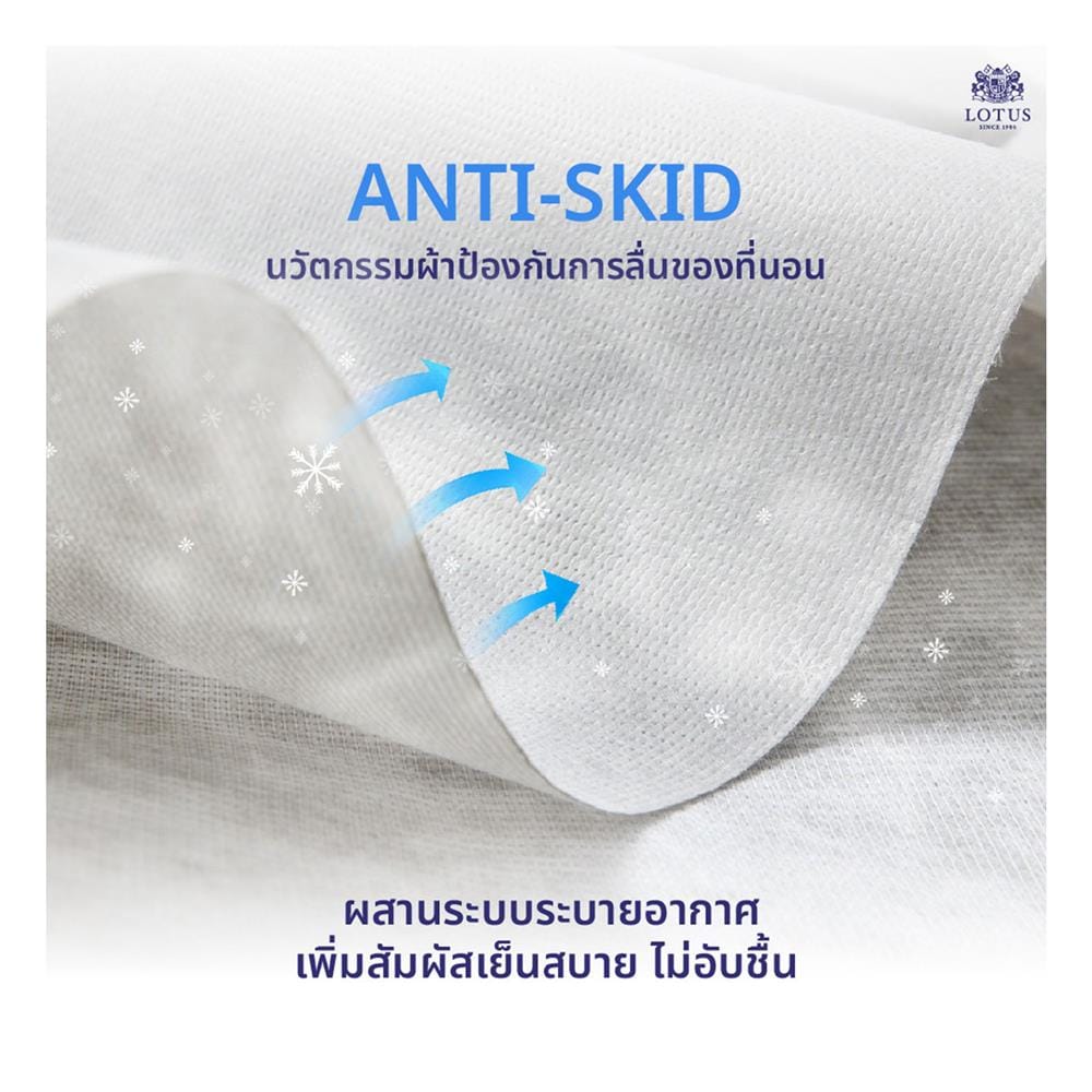 ที่นอนไฮบริด 3.5 ฟุต สุญญากาศ LOTUS รุ่น SPRING FREE I PLUS พร้อมหมอนหนุน 1 ชิ้น