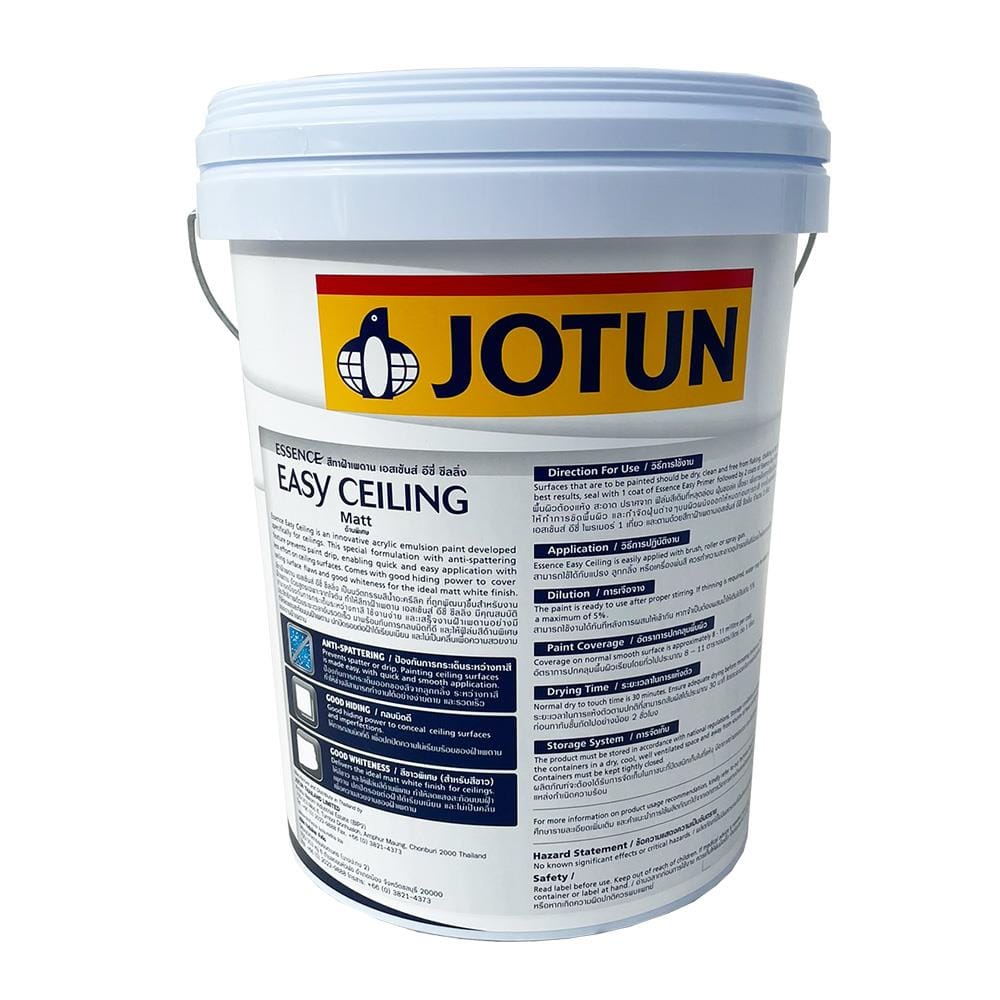 สีน้ำทาฝ้า JOTUN ESSENCE EASY CEILING สีหมอก ด้าน 18 ลิตร