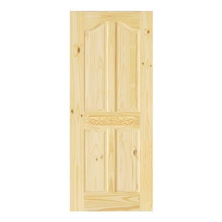 ประตูไม้สนนิวซีแลนด์ D2D ECO PINE-EZERO 32 80X200 ซม. สีธรรมชาติ ไม่เจาะลูกบิด