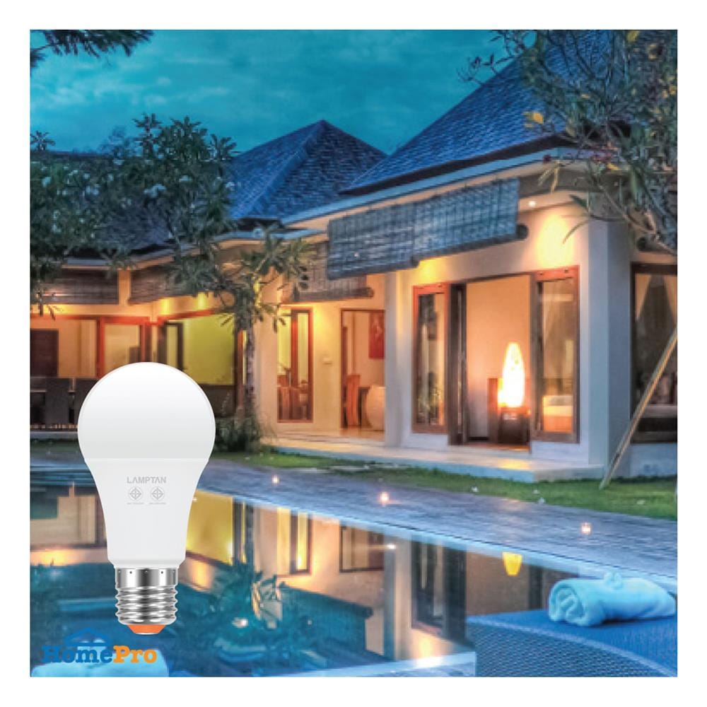 หลอด LED LAMPTAN LIGHT SENSOR 11 วัตต์ WARM WHITE E27