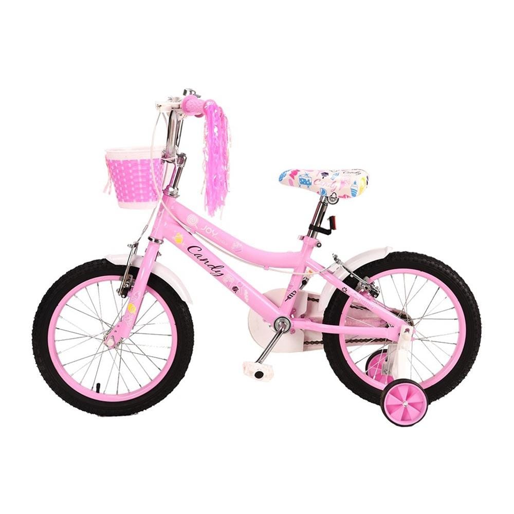 จักรยานเด็ก 16 นิ้ว JOY BICYCLE CANDY สีชมพู