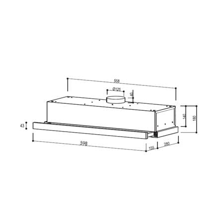 เครื่องดูดควันมาตรฐาน MEX SL226B 60 ซม._1