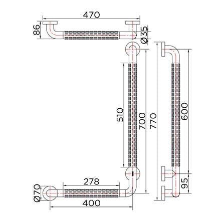 ราวมือจับ ตัว L KARAT FAUCET KB-17-852-AB(L)_3