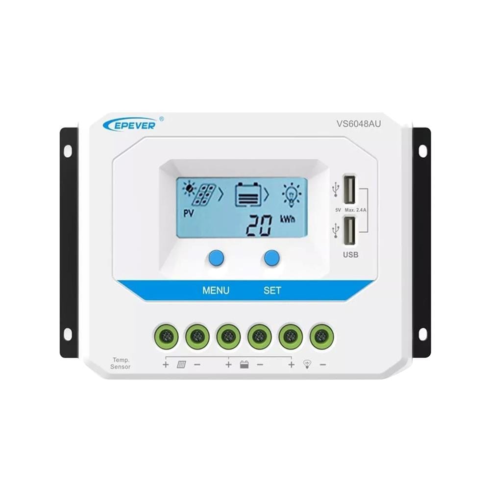 คอนโทรลชาร์จโซลาร์ PWM TRANSPOWER VS 60 แอมป์ 48 โวลต์