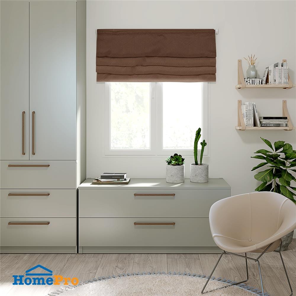 ม่านพับ HOME LIVING STYLE ALLIC UV 130X160 ซม. สีน้ำตาล