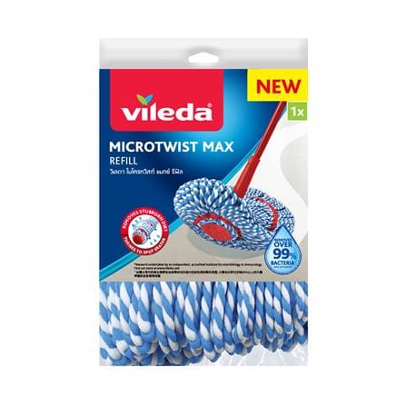 ผ้าม็อบไมโครไฟเบอร์ VILEDA MICROTWIST MAX  สีฟ้า/ข...