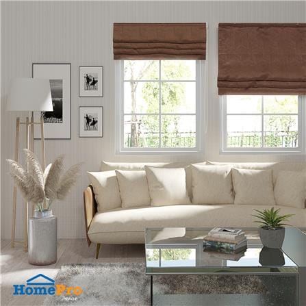 ม่านพับ HOME LIVING STYLE ALLIC UV 100X160 ซม. สีน้ำตาล_4