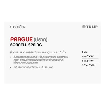 ที่นอนสปริง 3.5 ฟุต TULIP รุ่น PRAGUE_5