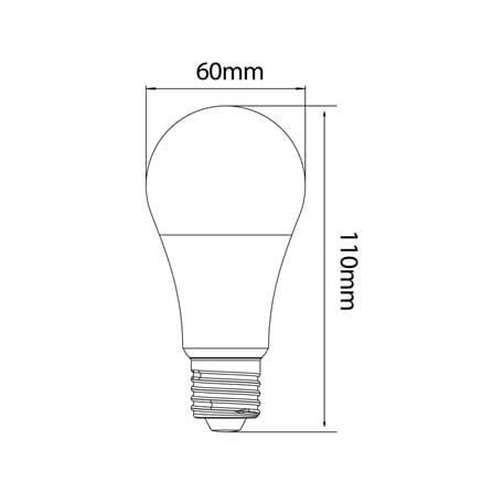 หลอด LED L&E BULB 9 วัตต์ WARM WHITE E27_6