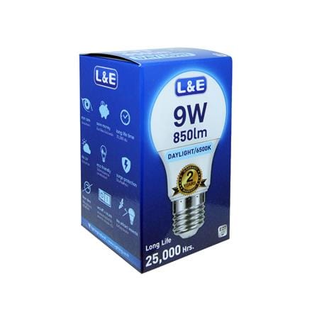 หลอด LED L&E BULB 9 วัตต์ DAYLIGHT E27_3