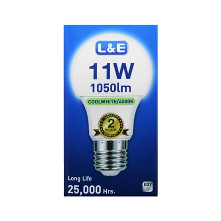 หลอด LED L&E BULB 11 วัตต์ COOL WHITE E27_1