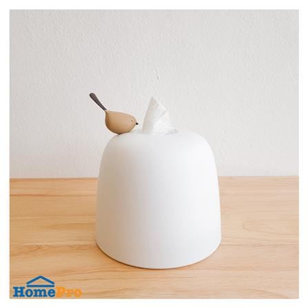 กล่องทิชชู่ม้วน MINIMAL SCULPT BIRDBIRD สีขาว_3