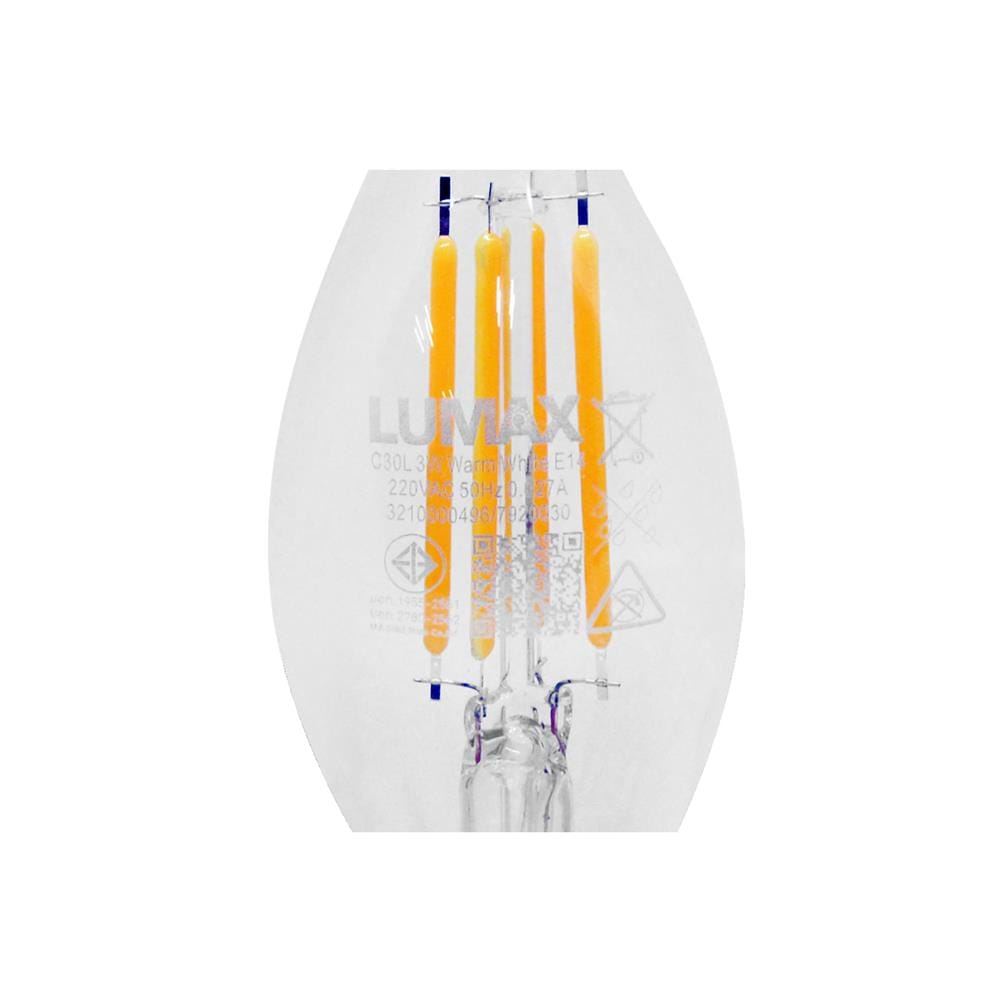 หลอด LED LUMAX FILAMENT OPERA 3 วัตต์ WARM WHITE E14