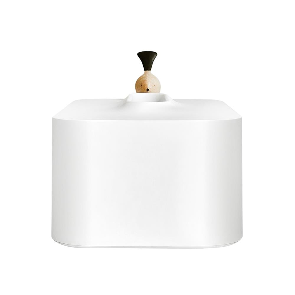 กล่องทิชชู่แผ่น MINIMAL SCULPT BIRDBIRD สีขาว