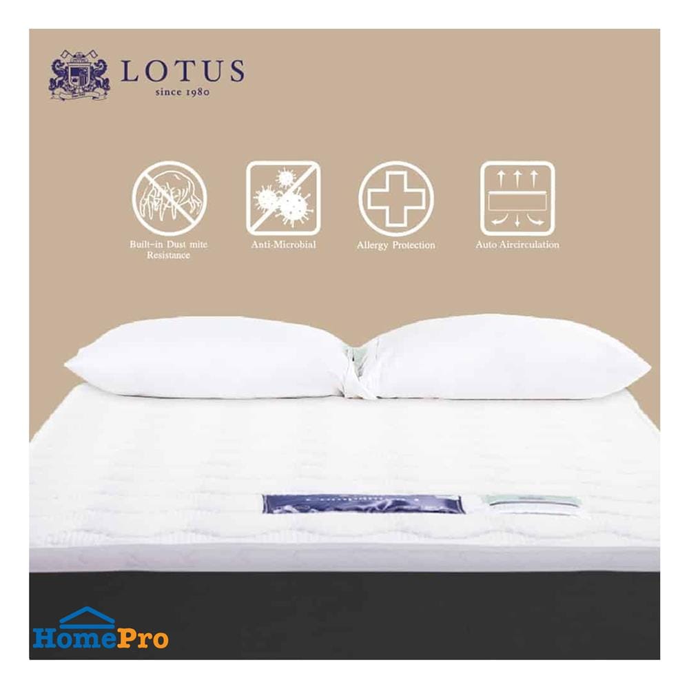 แผ่นรองนอน 6 ฟุต LOTUS COMPANION I สีขาว