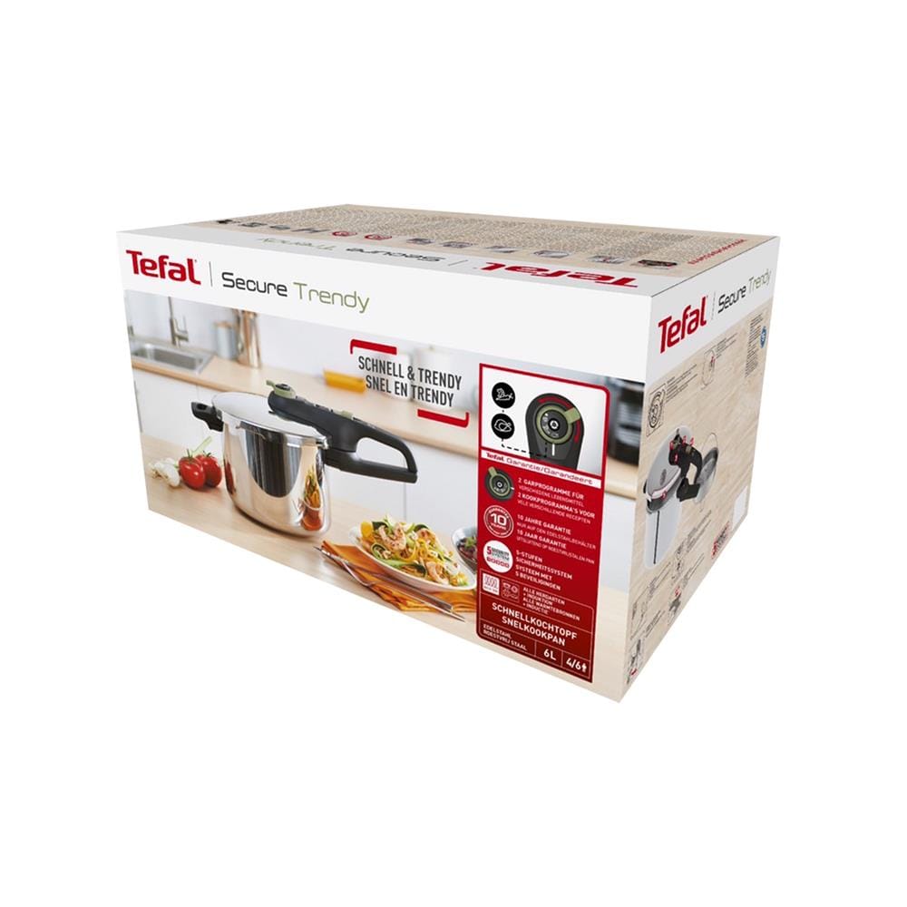 หม้ออัดแรงดัน TEFAL SECURE TRENDY 6 ลิตร