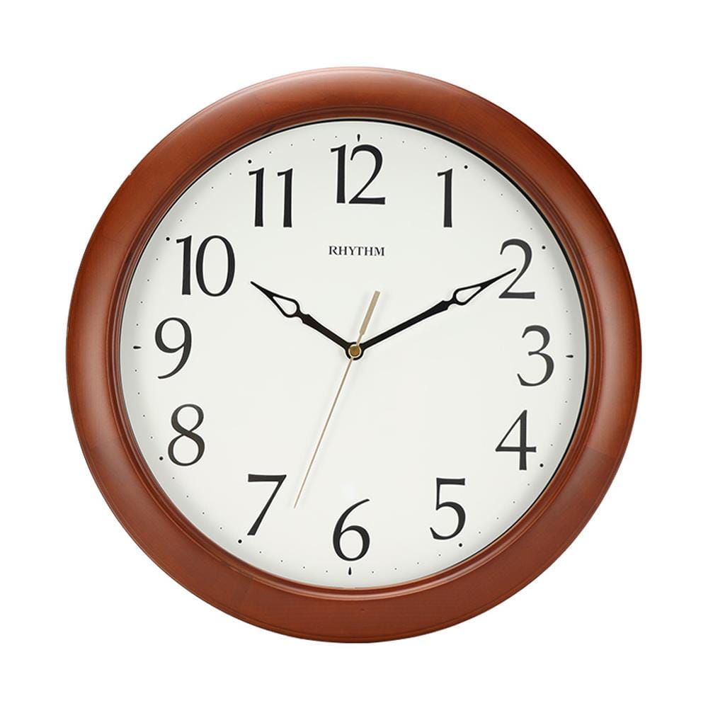 นาฬิกาแขวนไม้ RHYTHM CMG270NR06 12 นิ้ว สีน้ำตาล