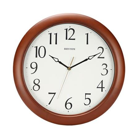 นาฬิกาแขวนไม้ RHYTHM CMG270NR06 12 นิ้ว สีน้ำตาล