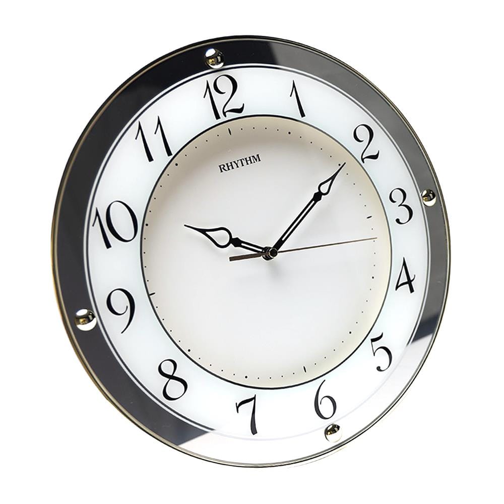 นาฬิกาแขวน RHYTHM CMG876NR18 12 นิ้ว สีขาว