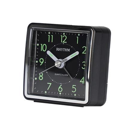 นาฬิกาตั้งโต๊ะพลาสติก RHYTHM CRE210NR71 2X2 นิ้ว สีดำ_2