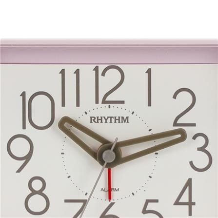นาฬิกาตั้งโต๊ะพลาสติก RHYTHM CRE891WR13 3X2.5 นิ้ว สีชมพู_1