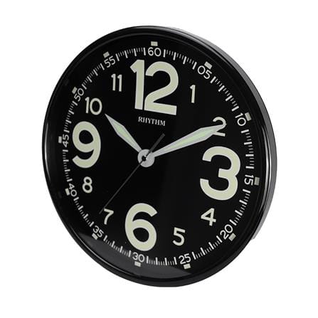 นาฬิกาแขวน RHYTHM CMG499BR02 12 นิ้ว สีดำ_1