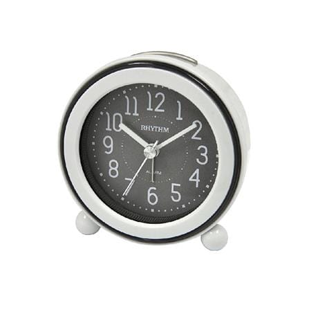 นาฬิกาตั้งโต๊ะพลาสติก RHYTHM CRE308NR08 3 นิ้ว สีเทา_1