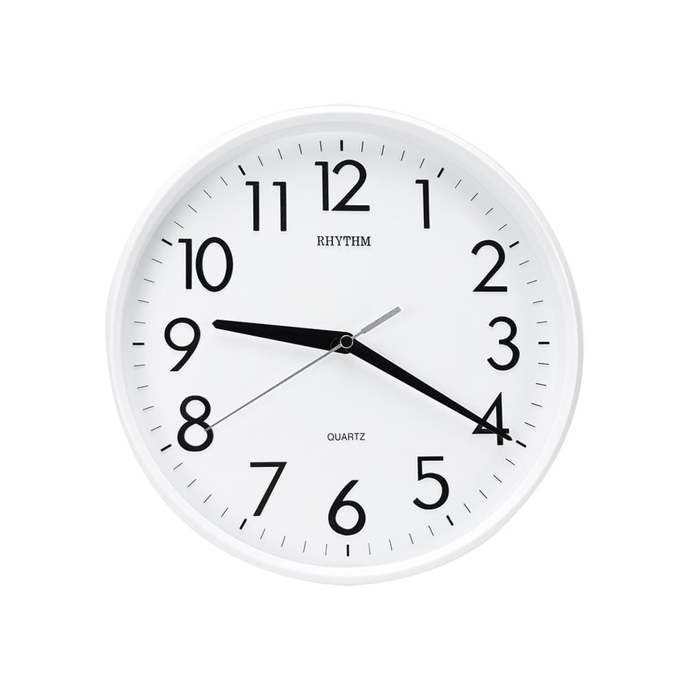 นาฬิกาแขวน RHYTHM CMG716NR03 9.5 นิ้ว สีขาว