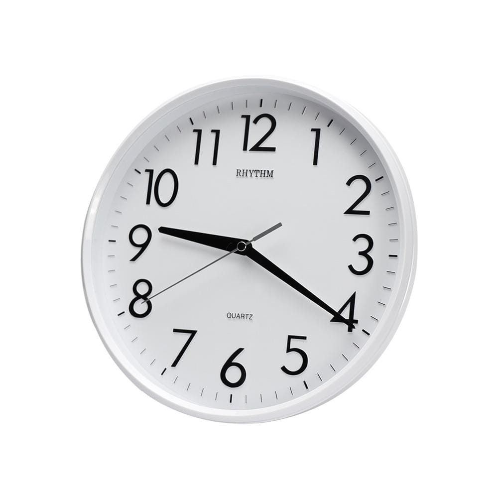 นาฬิกาแขวน RHYTHM CMG716NR03 9.5 นิ้ว สีขาว