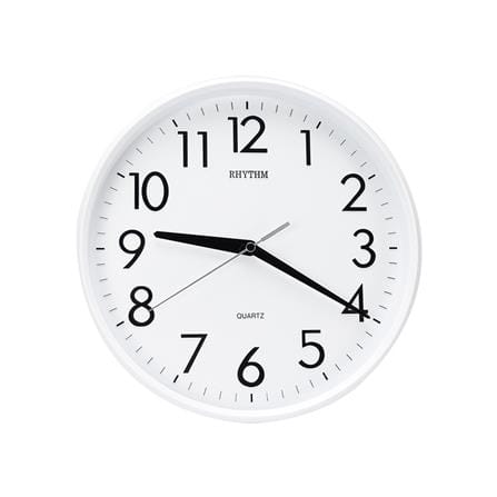 นาฬิกาแขวน RHYTHM CMG716NR03 9.5 นิ้ว สีขาว_0