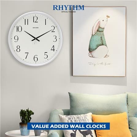 นาฬิกาแขวน RHYTHM CMG817NR03 12.5 สีขาว_3