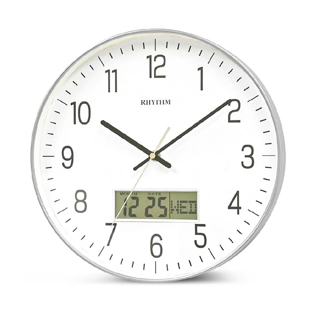 นาฬิกาแขวน RHYTHM CFG723NR19 12 นิ้ว สีขาว