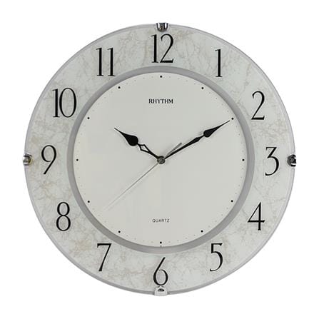นาฬิกาแขวนพลาสติก RHYTHM CMG400NR03 14.5 นิ้ว สีขาว_0