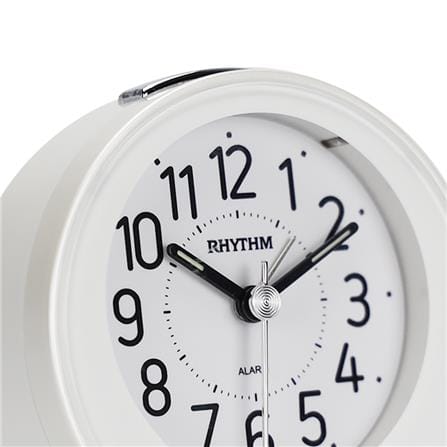 นาฬิกาตั้งโต๊ะพลาสติก RHYTHM CRE897NR03 3 นิ้ว สีขาว_2