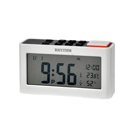 นาฬิกาดิจิทัล LED RHYTHM LCT101NR03 6X3 นิ้ว สีขาว_0