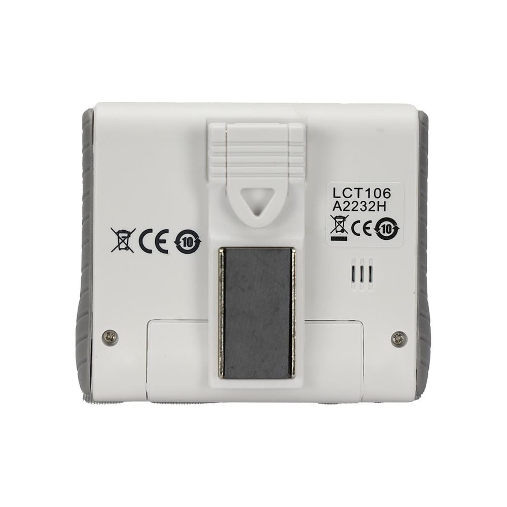 นาฬิกาตั้งโต๊ะดิจิทัล RHYTHM LCT106NR03 3X2.5 นิ้ว สีขาว