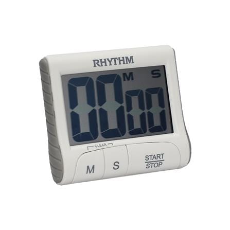นาฬิกาตั้งโต๊ะดิจิทัล RHYTHM LCT106NR03 3X2.5 นิ้ว สีขาว_1