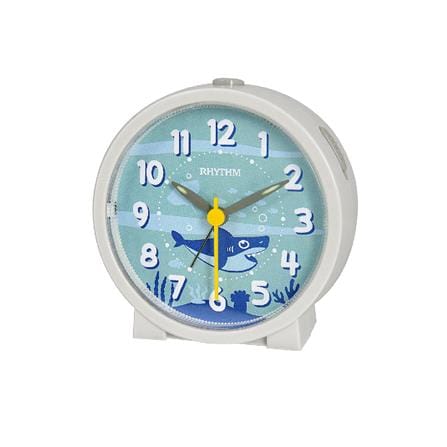 นาฬิกาตั้งโต๊ะ RHYTHM CRE306NR03 3.5 นิ้ว สีขาว/ฟ้า_0