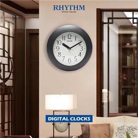 นาฬิกาแขวน RHYTHM 4KG652WR08 7 นิ้ว สีเทา_4
