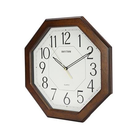 นาฬิกาแขวนไม้ RHYTHM CMG944NR06 11 นิ้ว สีน้ำตาล_1