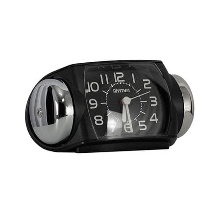 นาฬิกาตั้งโต๊ะพลาสติก RHYTHM 8RA647SR02 3X6 นิ้ว สีดำ_2